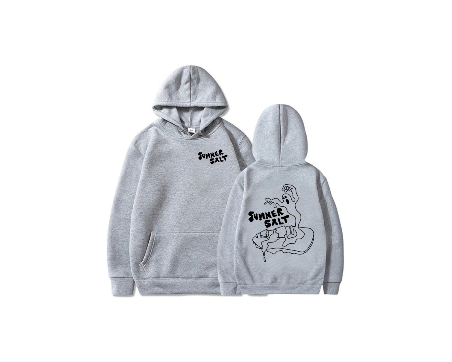 Beyaz Karikatür Grafik Yaz Tuz Grubu Hip Hop Moletom Feminino