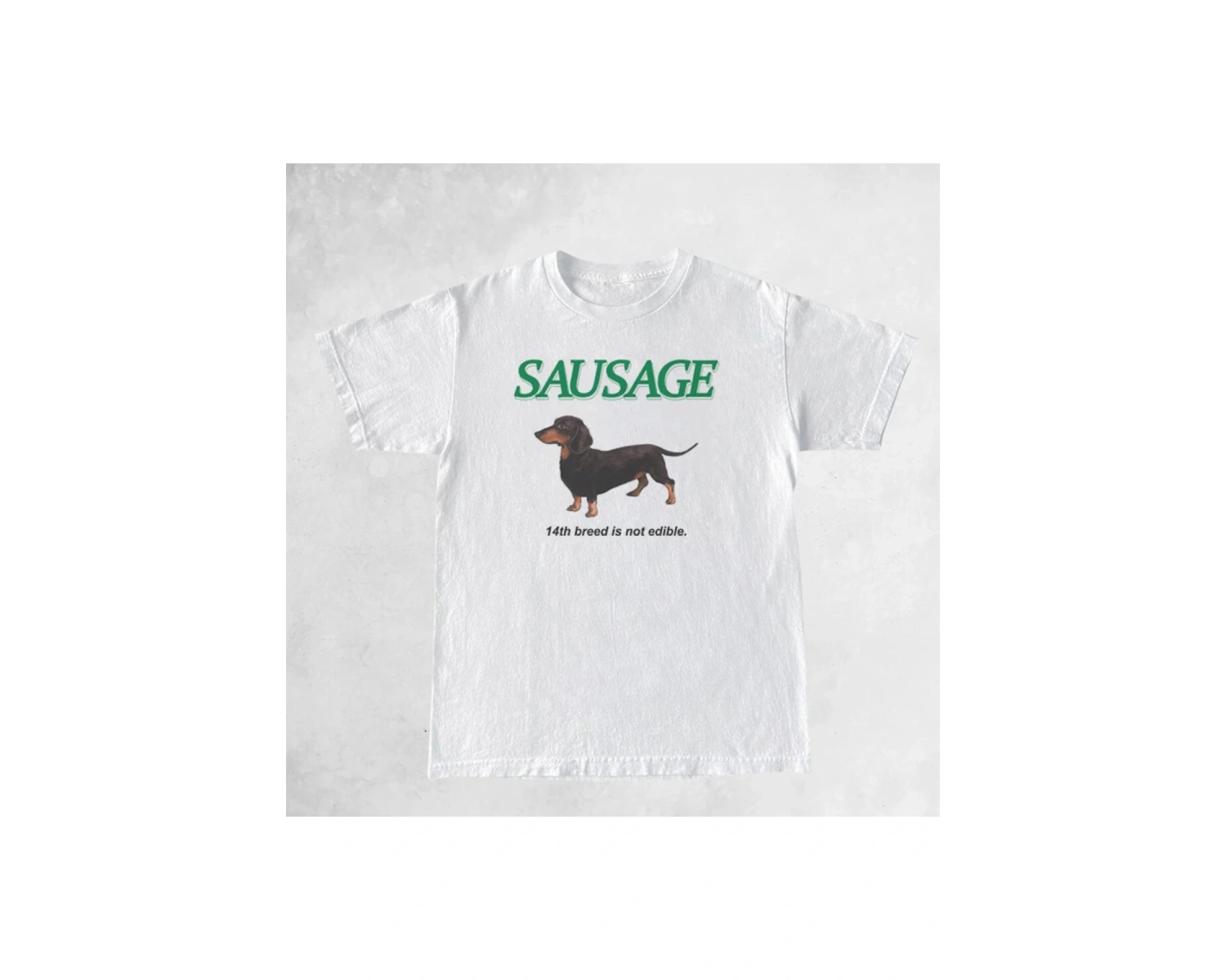 Beyaz Kawaii Sosis Köpek Baskı Kore Streetwear Üstleri Sevimli komik ler Y