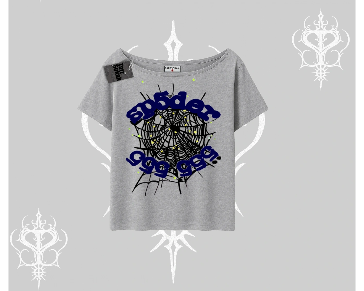 Beyaz Kayık yaka Tişört Sp55der