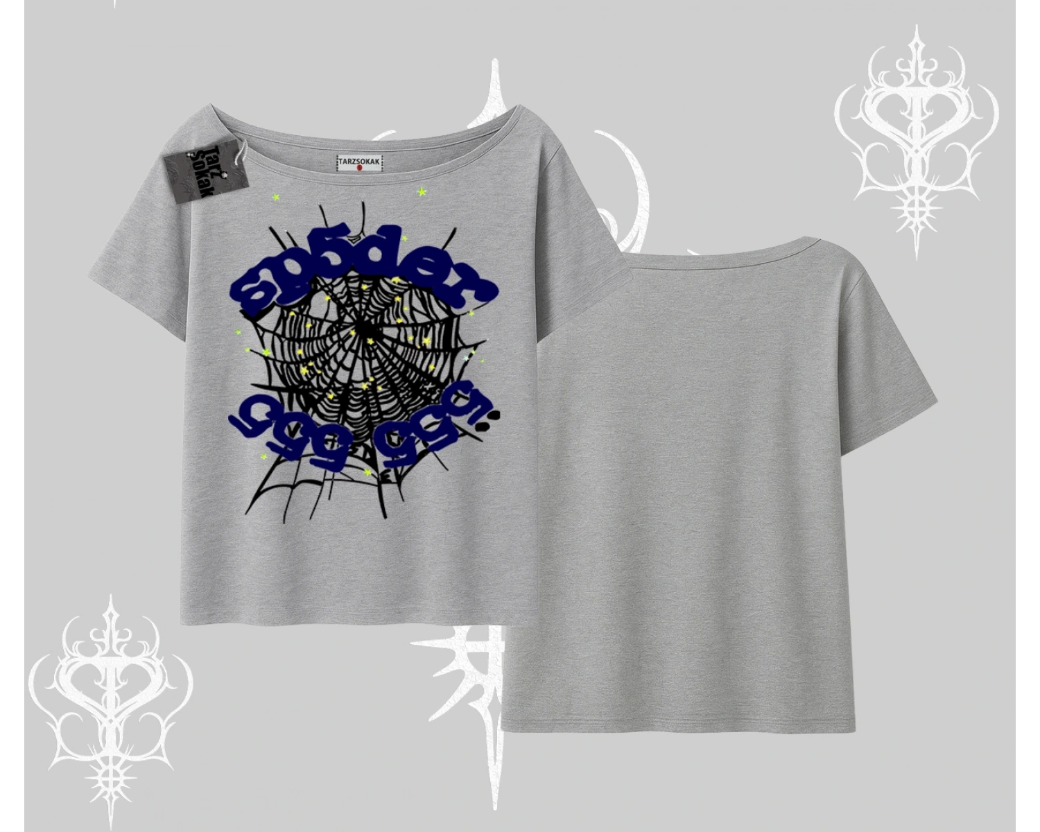 Beyaz Kayık yaka Tişört Sp55der