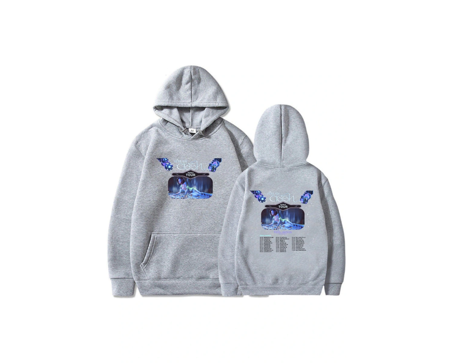 Beyaz Kehlani Crash World Tour for Roupas Femininas Winter Warm Hooded Pullo