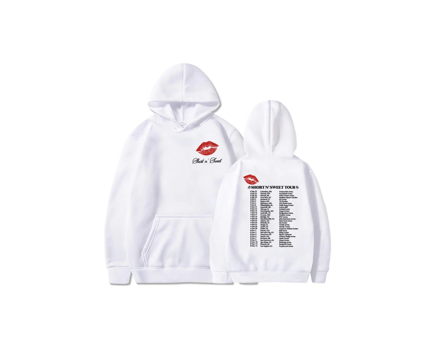 Beyaz kıcı Grafik Sabrina Marangoz Kısa N Sweet Tour Rahat u K