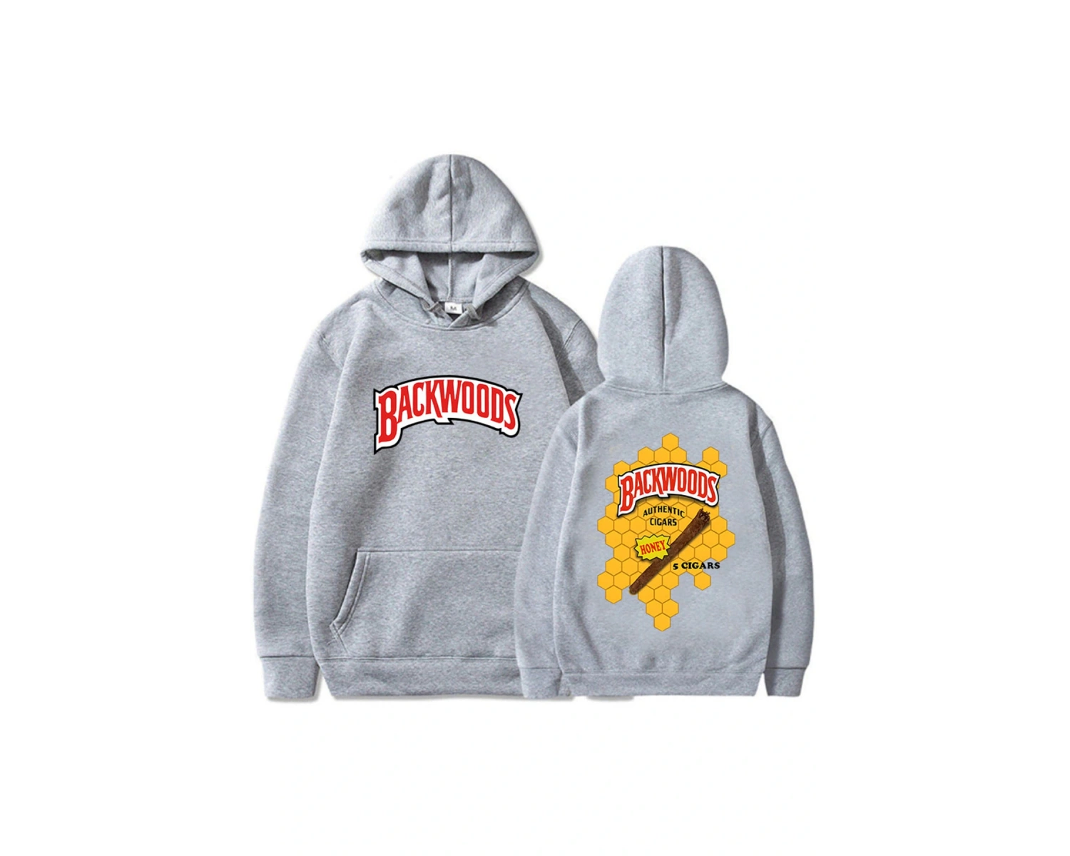 Beyaz kıyafetleri Backwoods GrafikSıcak Rahat u Streetwear