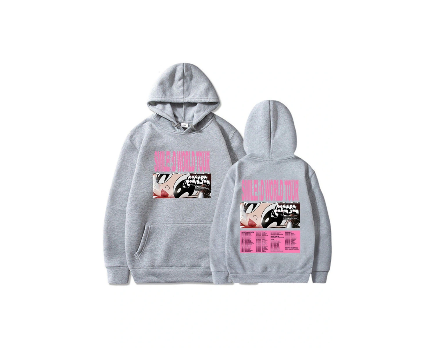 Beyaz kıyafetleri Porter Robinson Gülümseme Dünya Turu Sudaderas Para