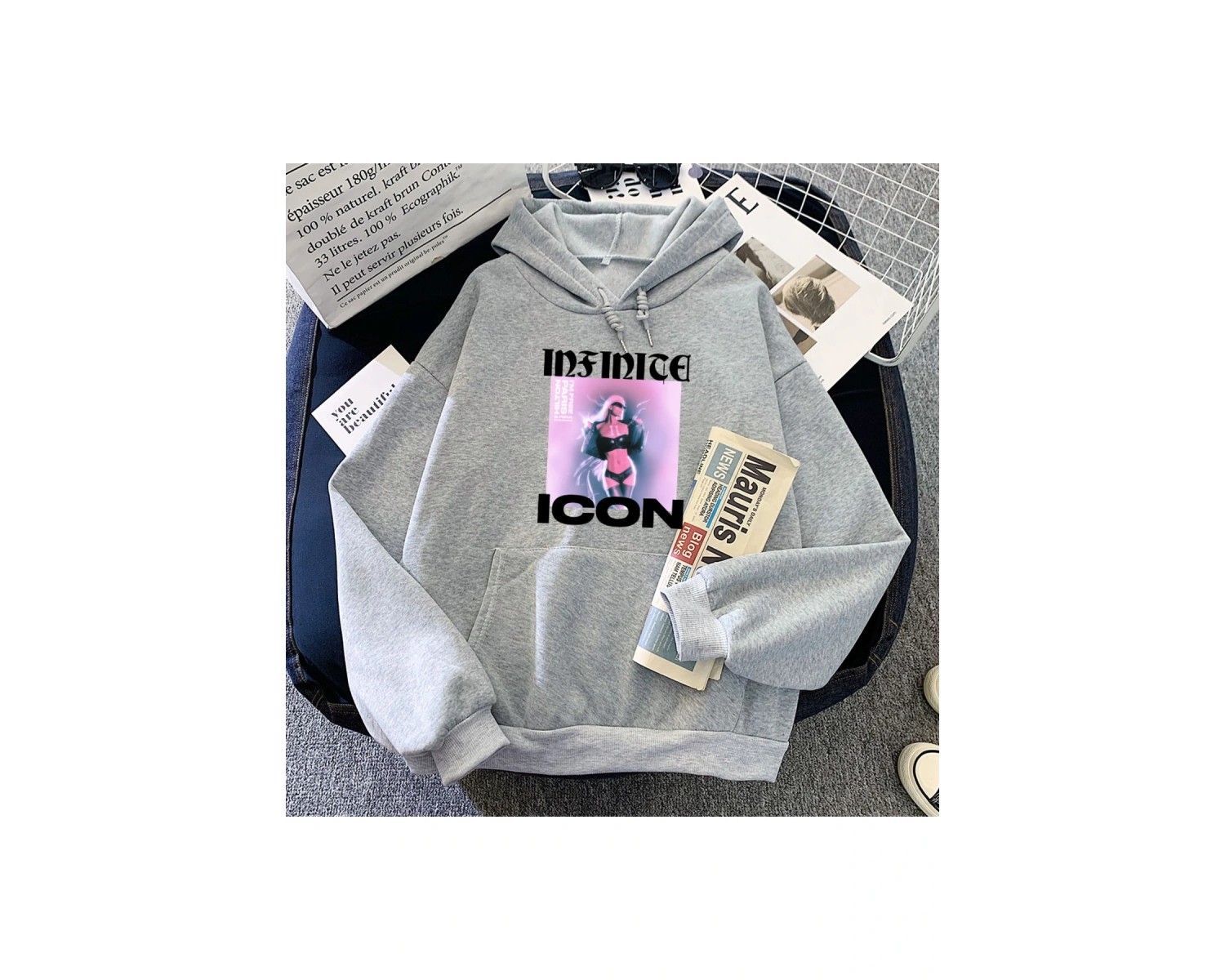 Beyaz kıyafetleri sonsuz simge Paris-Hilton Hoodies Ropa Mujer Sudaderasrahattr