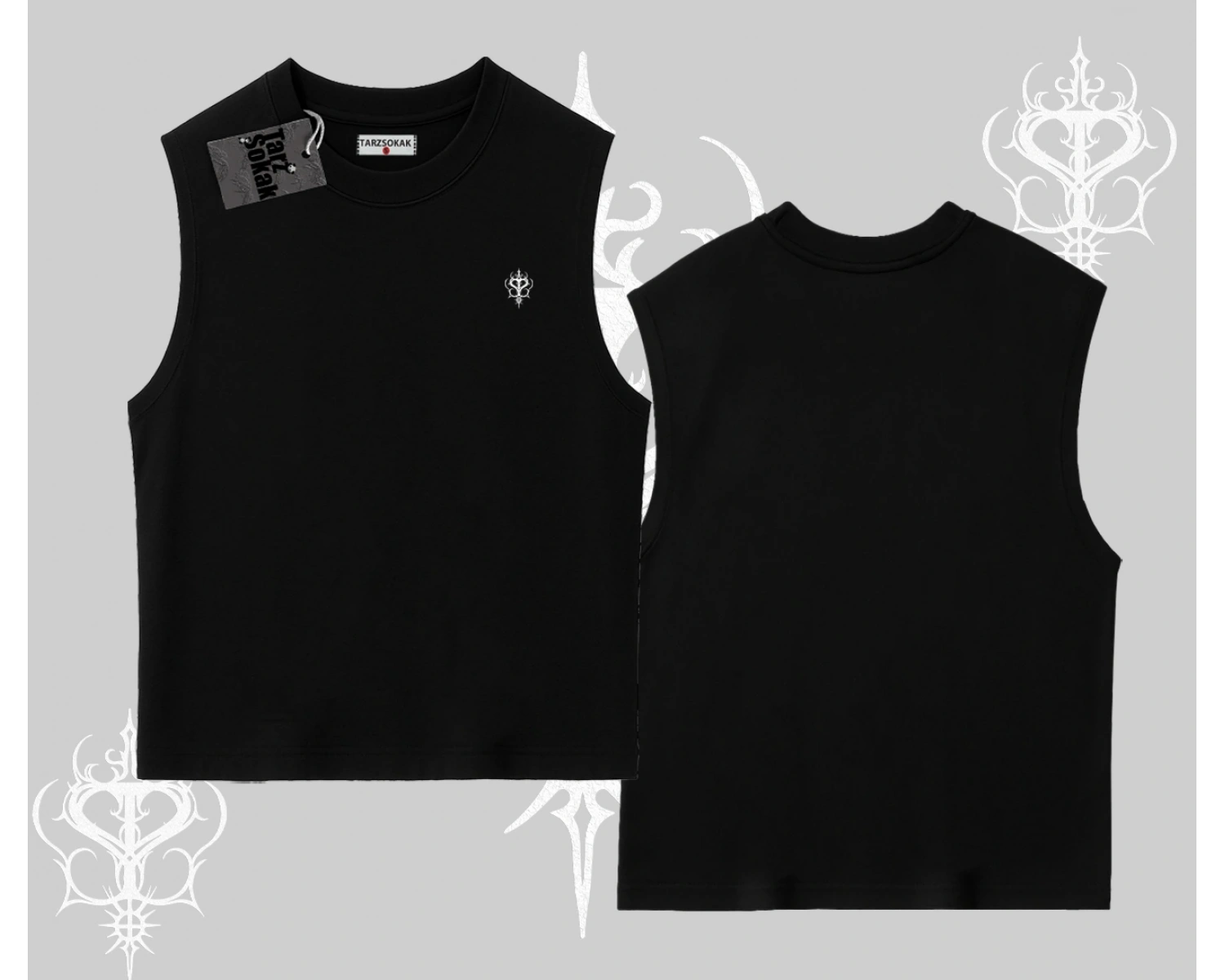 Beyaz Kolsuz Tişört Özel logolu