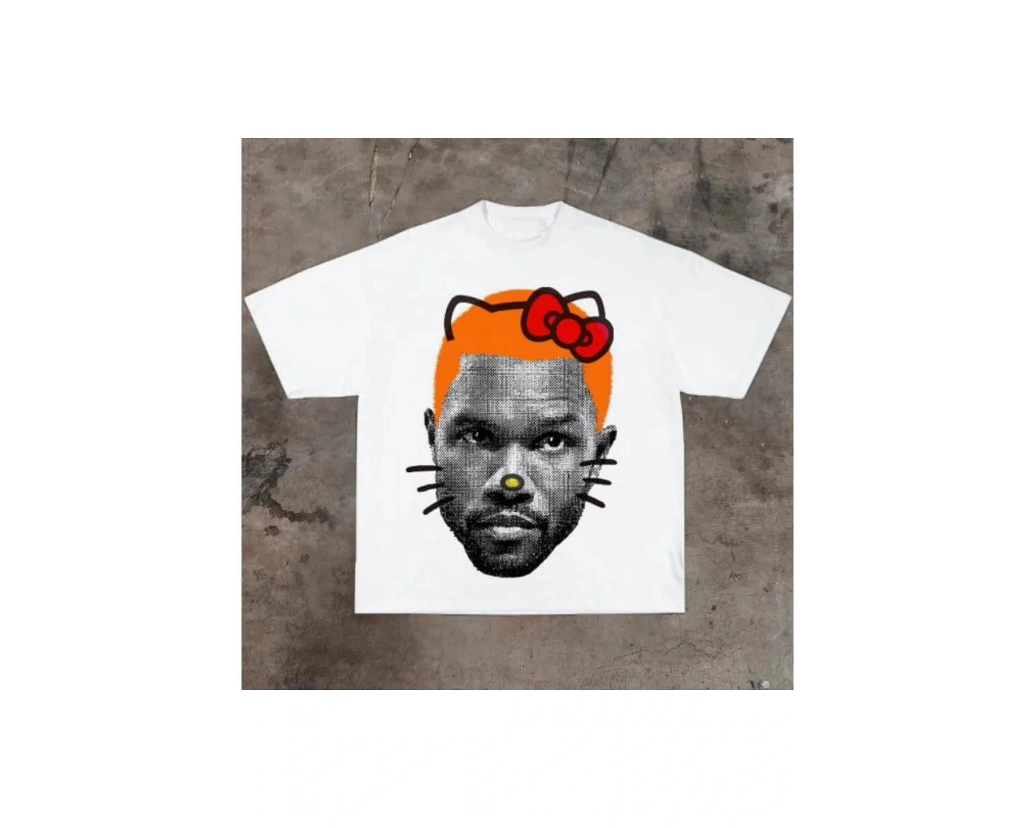 Beyaz Komik Baskılı Vintage Üstleri Hip Hop Streetweet Yaz