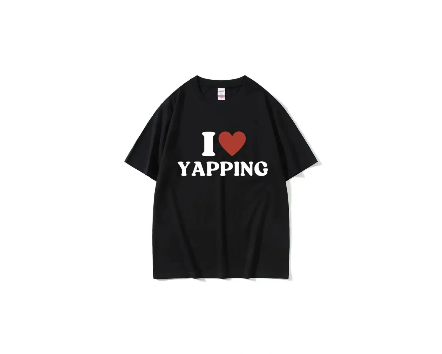 Beyaz Komik ben profesyonel Yapper mektubu seviyorum grafikli mo