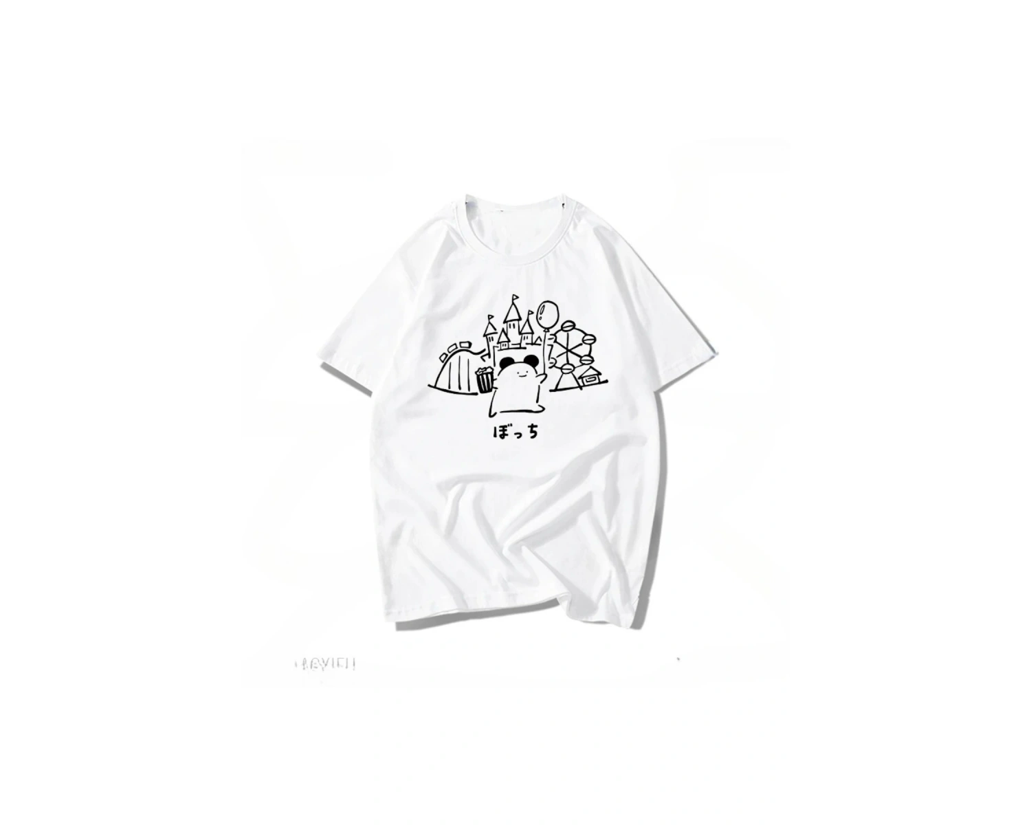 Beyaz Komik Sloganı Im Late for Work Mizah Vintage Japonya Kanji Hiçbir Fikir Baskılı T Sh