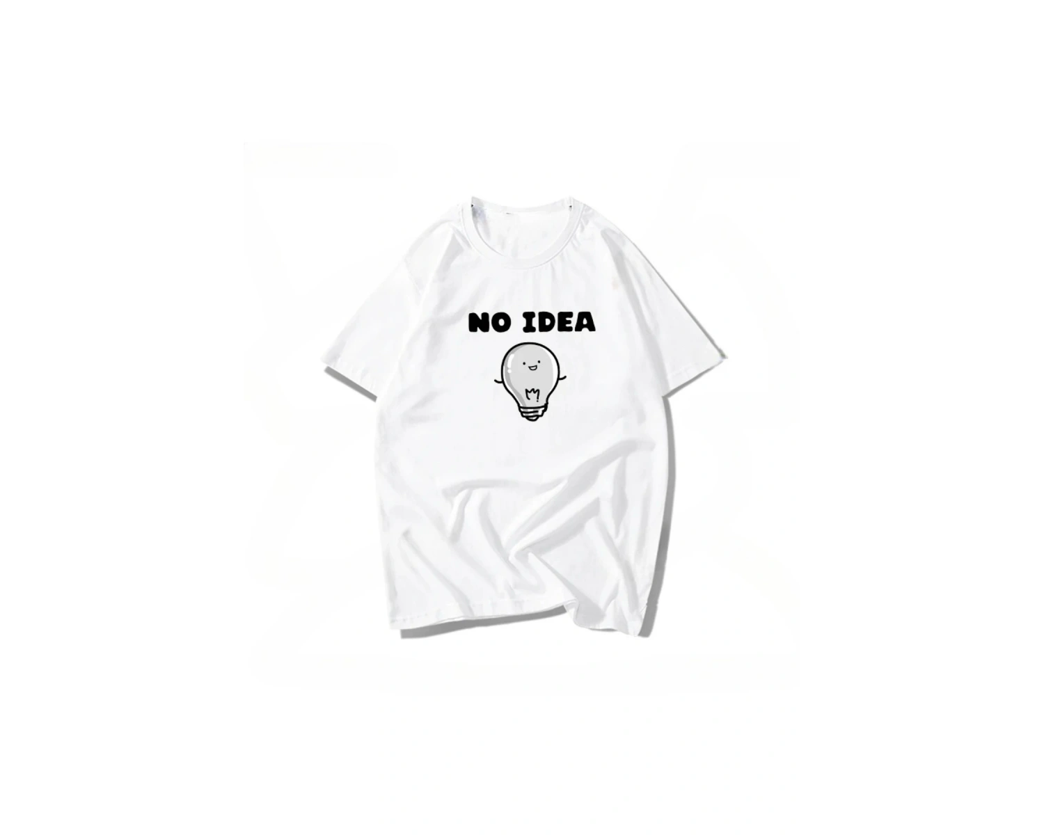 Beyaz Komik Sloganı Im Late for Work Mizah Vintage Japonya Kanji Hiçbir Fikir Baskılı T Sh