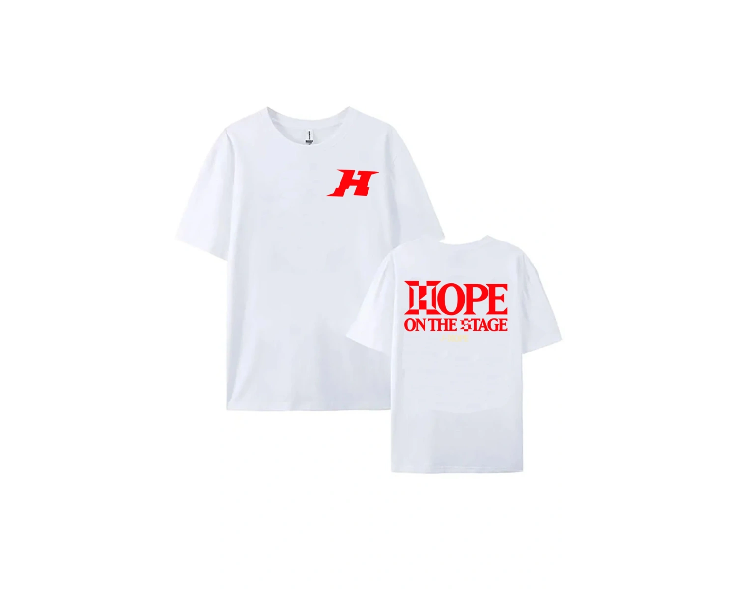 Beyaz Kore Şarkıcı J-Hope Sahnede Turu Unisex Sokak Grafik Hi