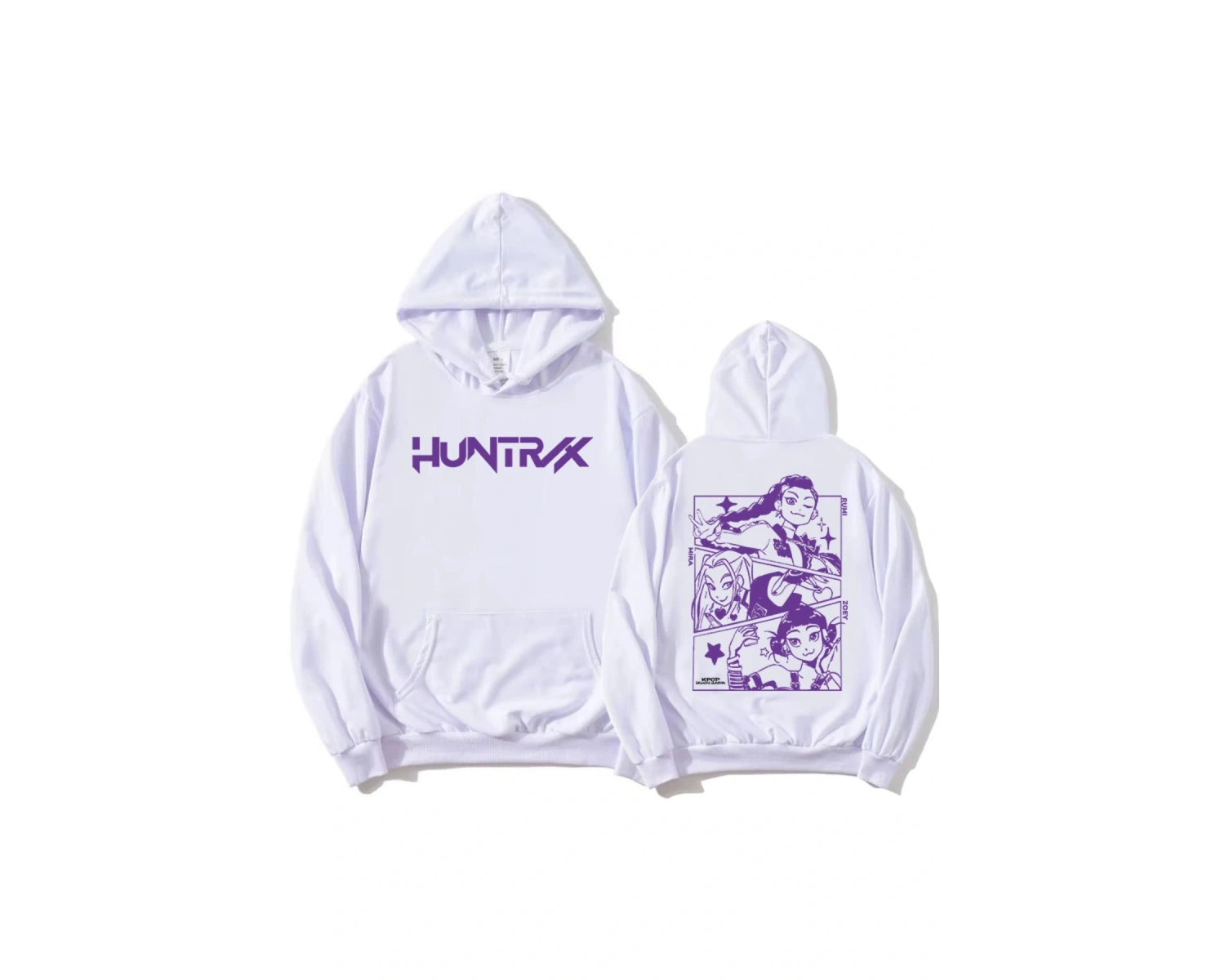 Beyaz KPop Demon Hunters Saja Boys Derpy TigerModa Film Baskıl