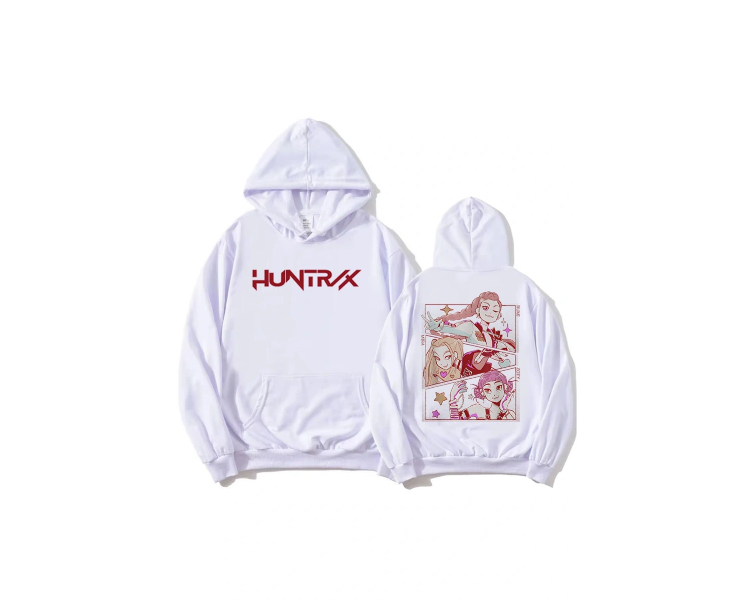 Beyaz KPop Demon Hunters Saja Boys Derpy TigerModa Film Baskıl