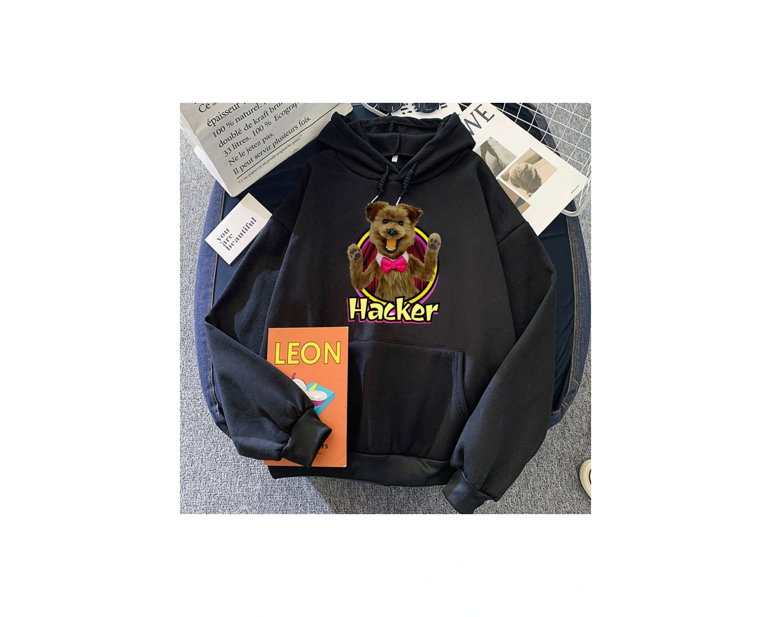 Beyaz Kukla yapımcısı karikatür grafik Hoodies komik rahat Y2k