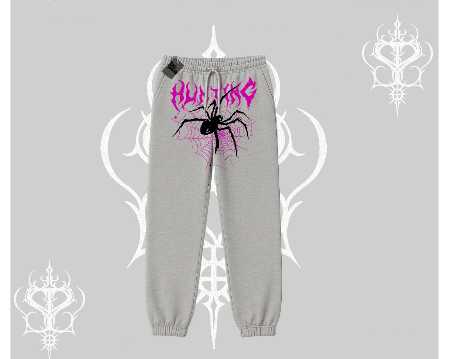 Beyaz Lastikli Eşofman Altı Autumn Spider