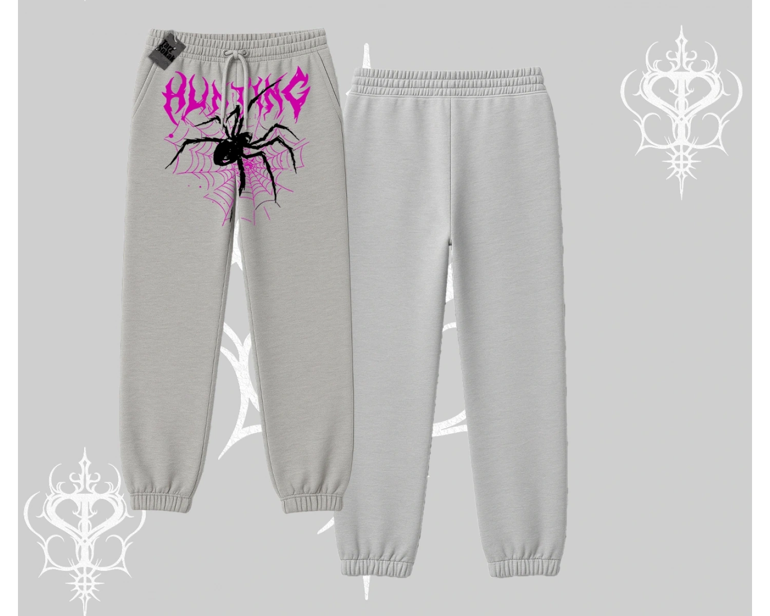 Beyaz Lastikli Eşofman Altı Autumn Spider