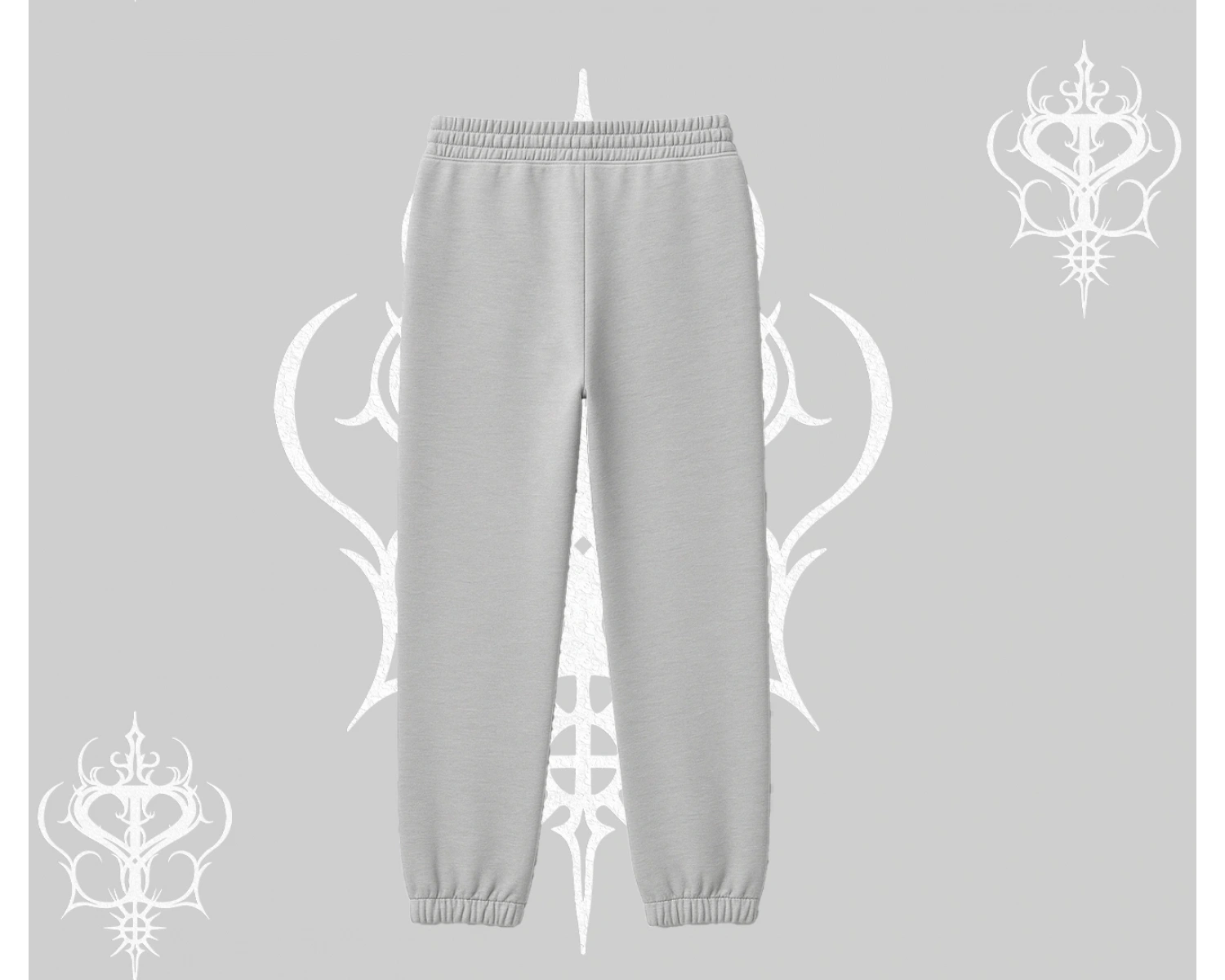 Beyaz Lastikli Eşofman Altı Özel logolu