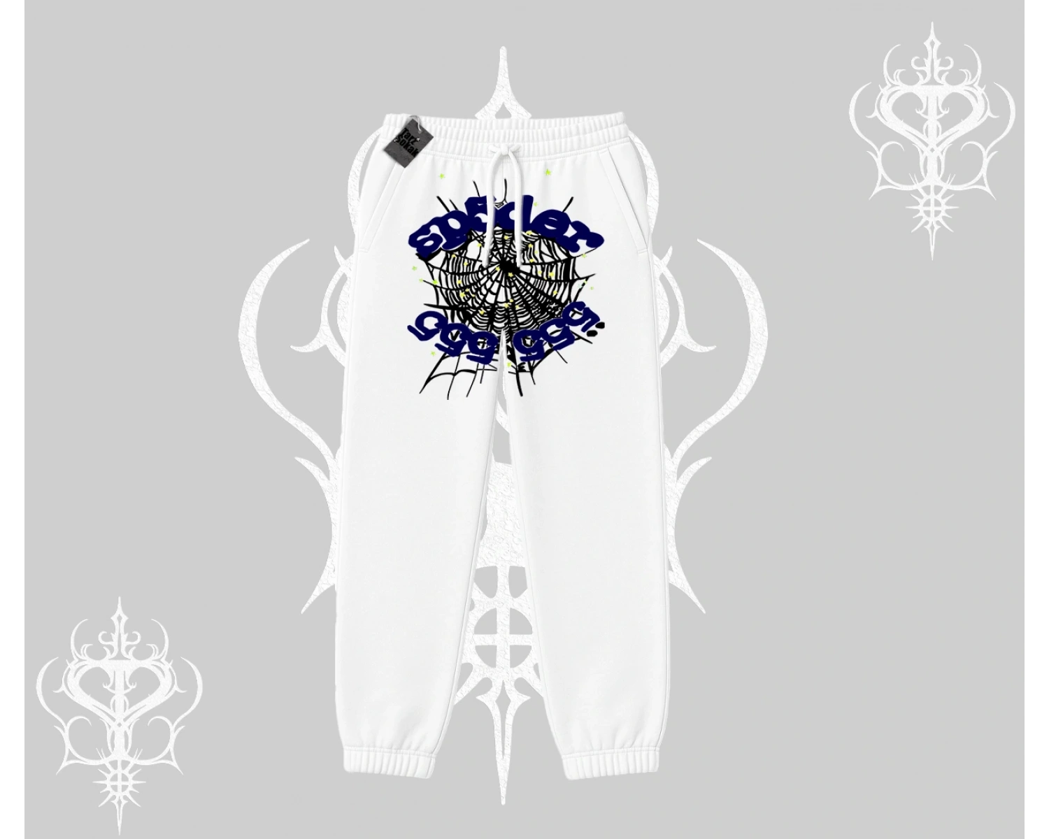 Beyaz Lastikli Eşofman Altı Sp55der