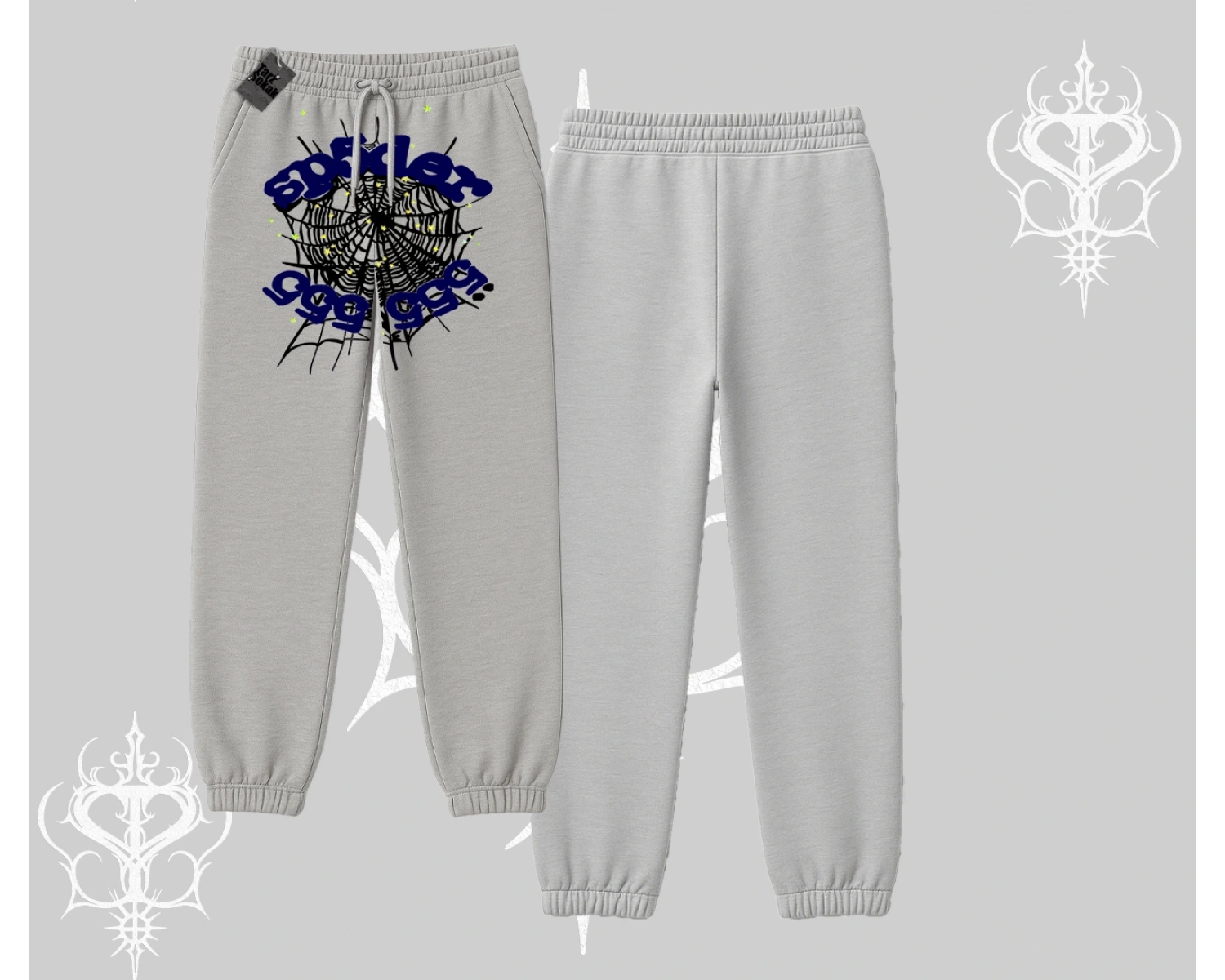 Beyaz Lastikli Eşofman Altı Sp55der