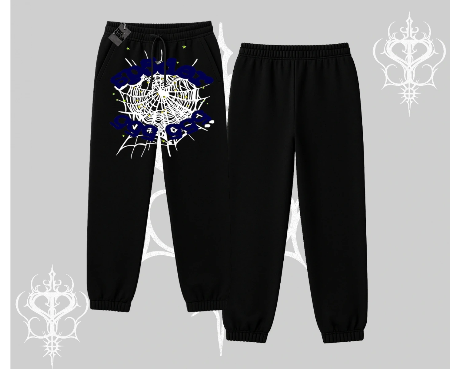 Beyaz Lastikli Eşofman Altı Sp55der