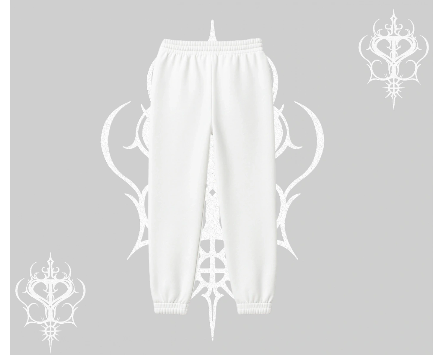 Beyaz Lastikli Eşofman Altı Spider Undercover