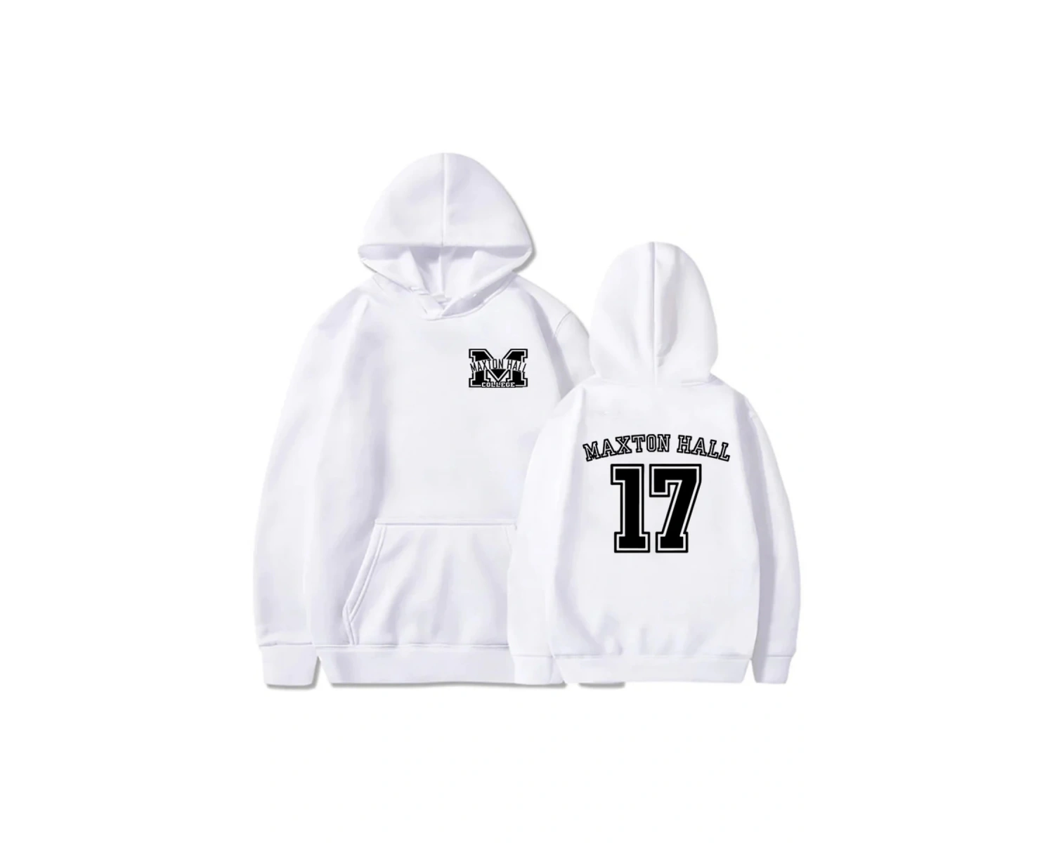 Beyaz Maxton Hall 17 TV Graphic Hoodie The World Between Us