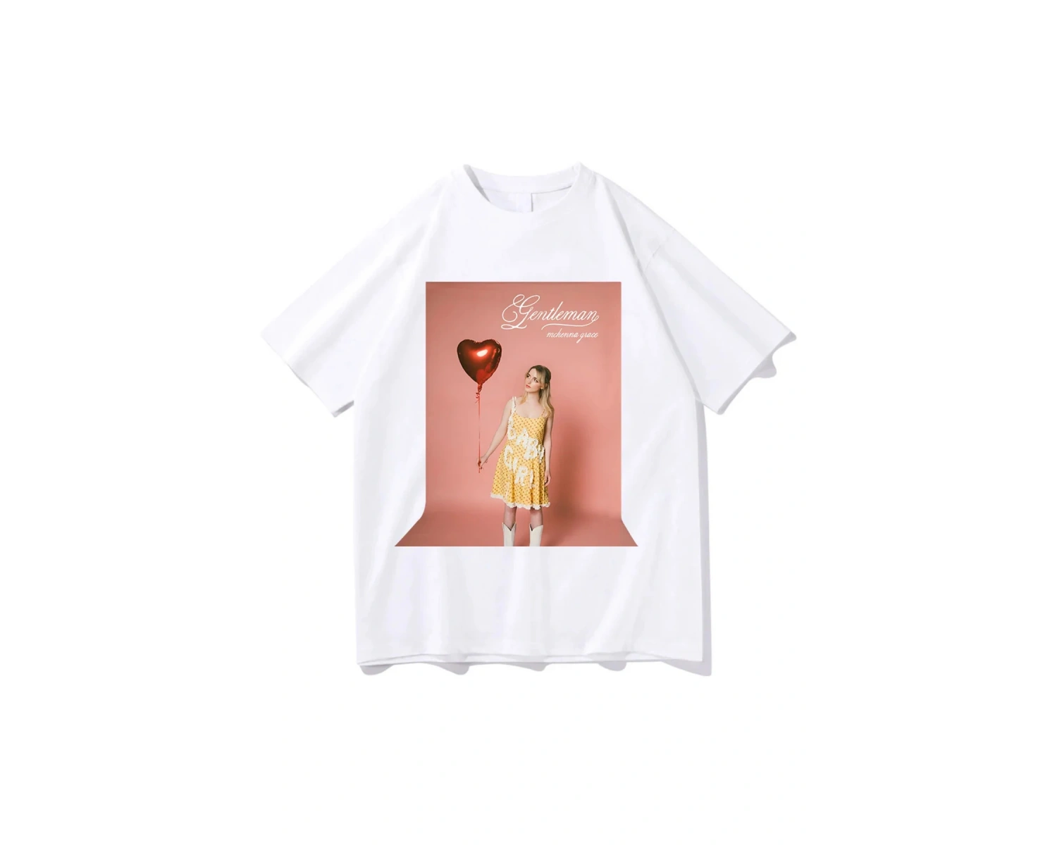 Beyaz Mckgrace Grace Gentemen şarkı lu 3D 3D ler/lar Tees