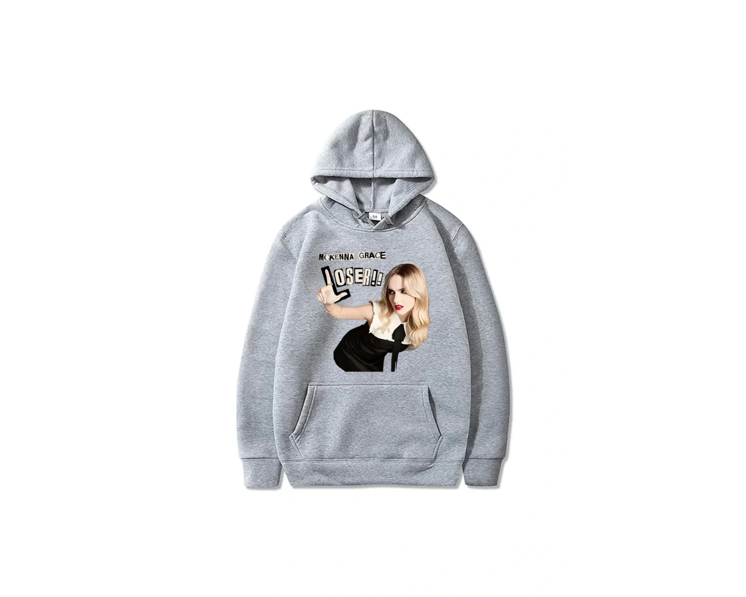 Beyaz Mckgrace Grace LOSER! Hoodie bahar sonbahar moda rahat T