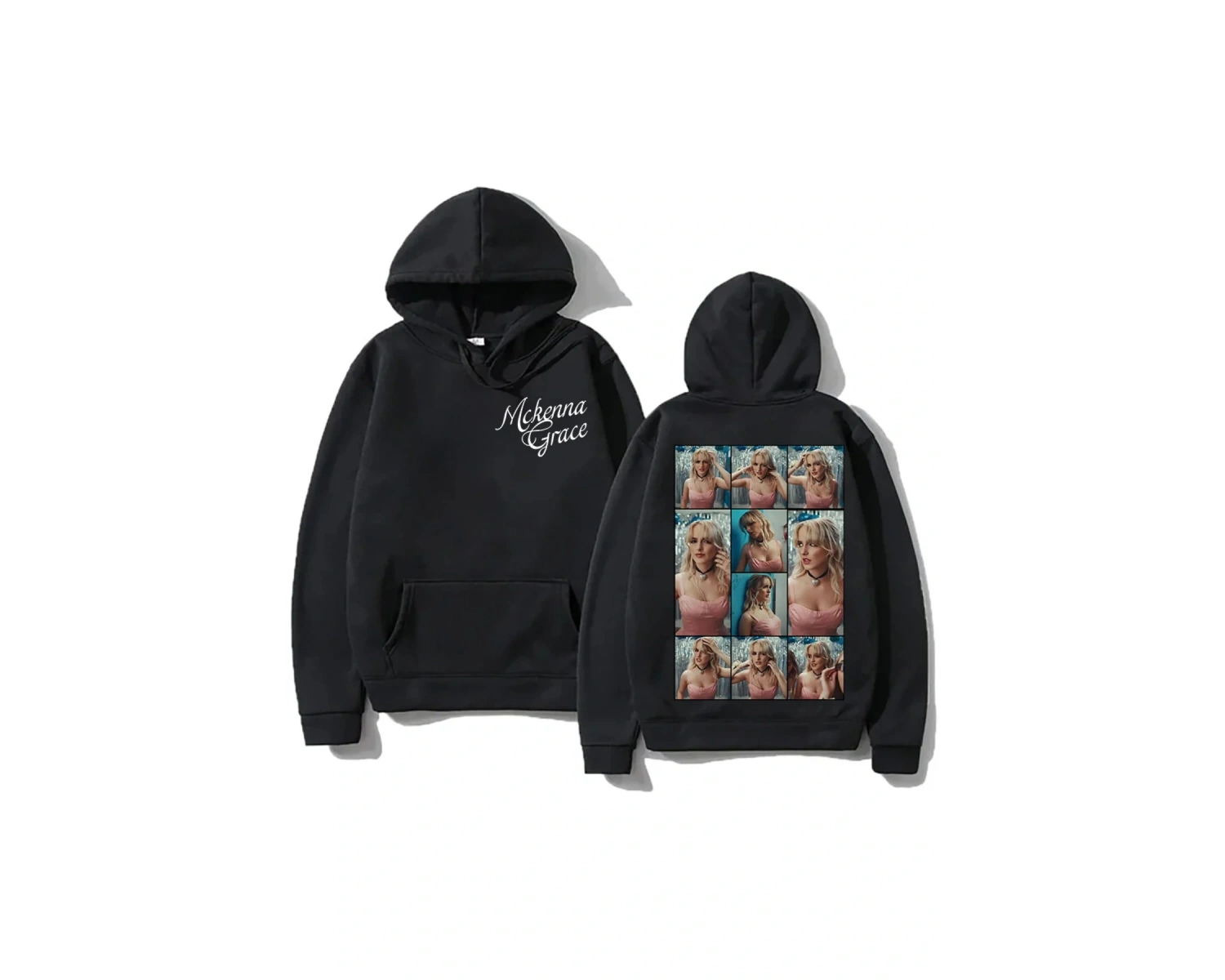 Beyaz moda Hoodies mck! Grace kaybeden! büyük boy i ile i