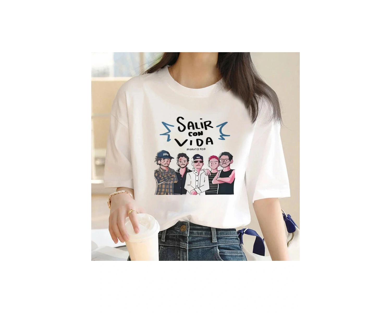 Beyaz Morat yaz tasarımcı Tshirt grafik komik Streetwear giysi kıyafetleri