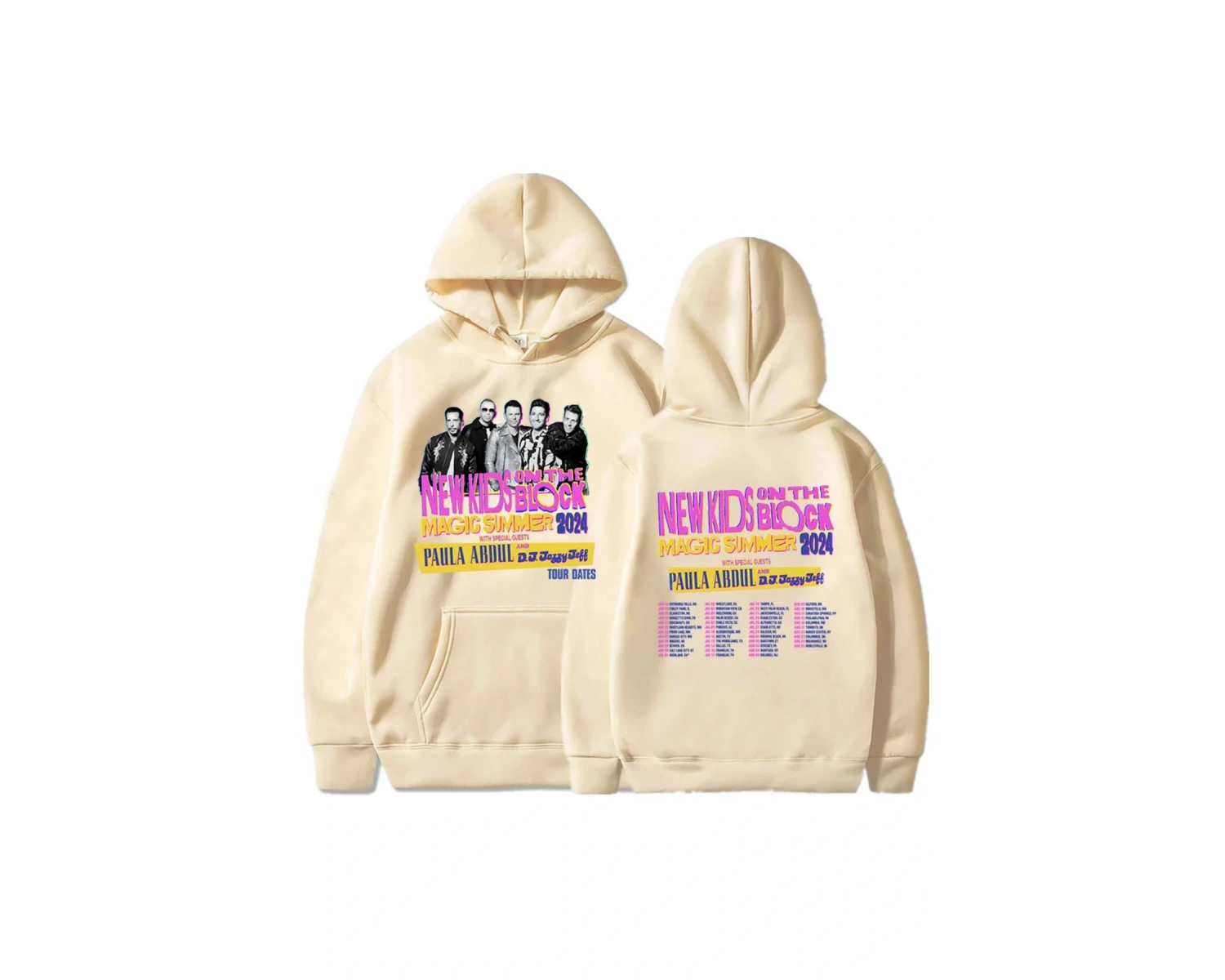 Beyaz NKOTB-B sihirli yaz turu Hoodie Hoodie deras Para Mujer Moletom
