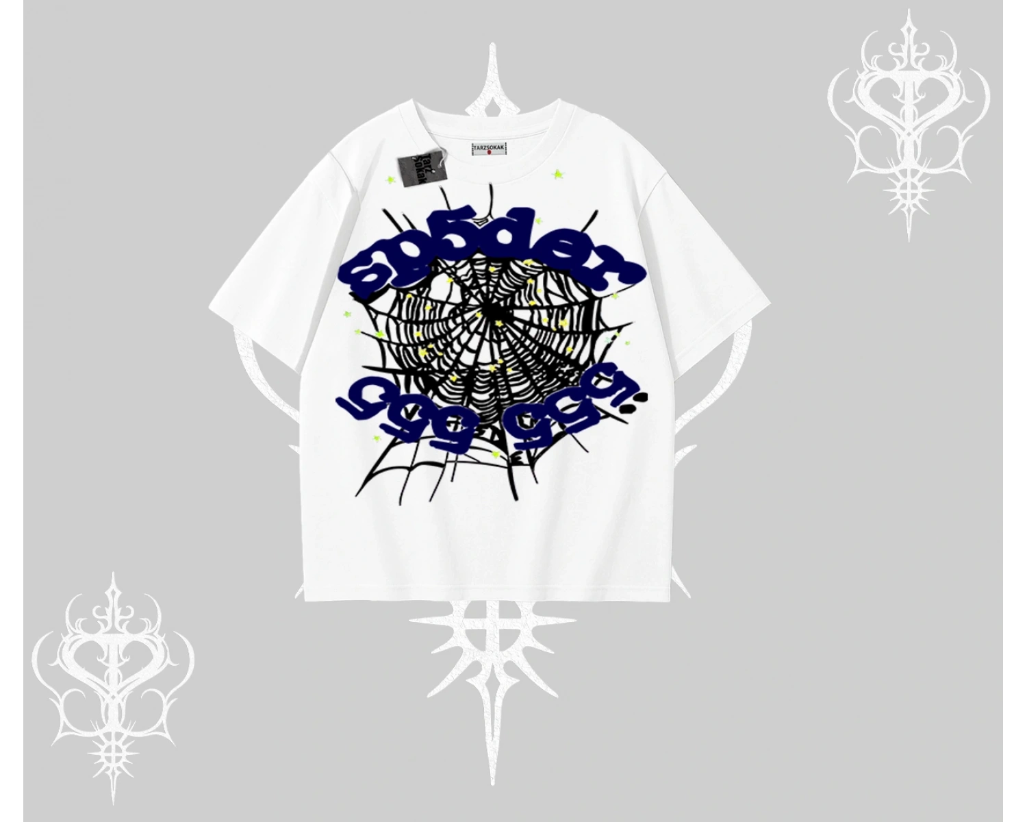 Beyaz Oversize Tişört Sp55der