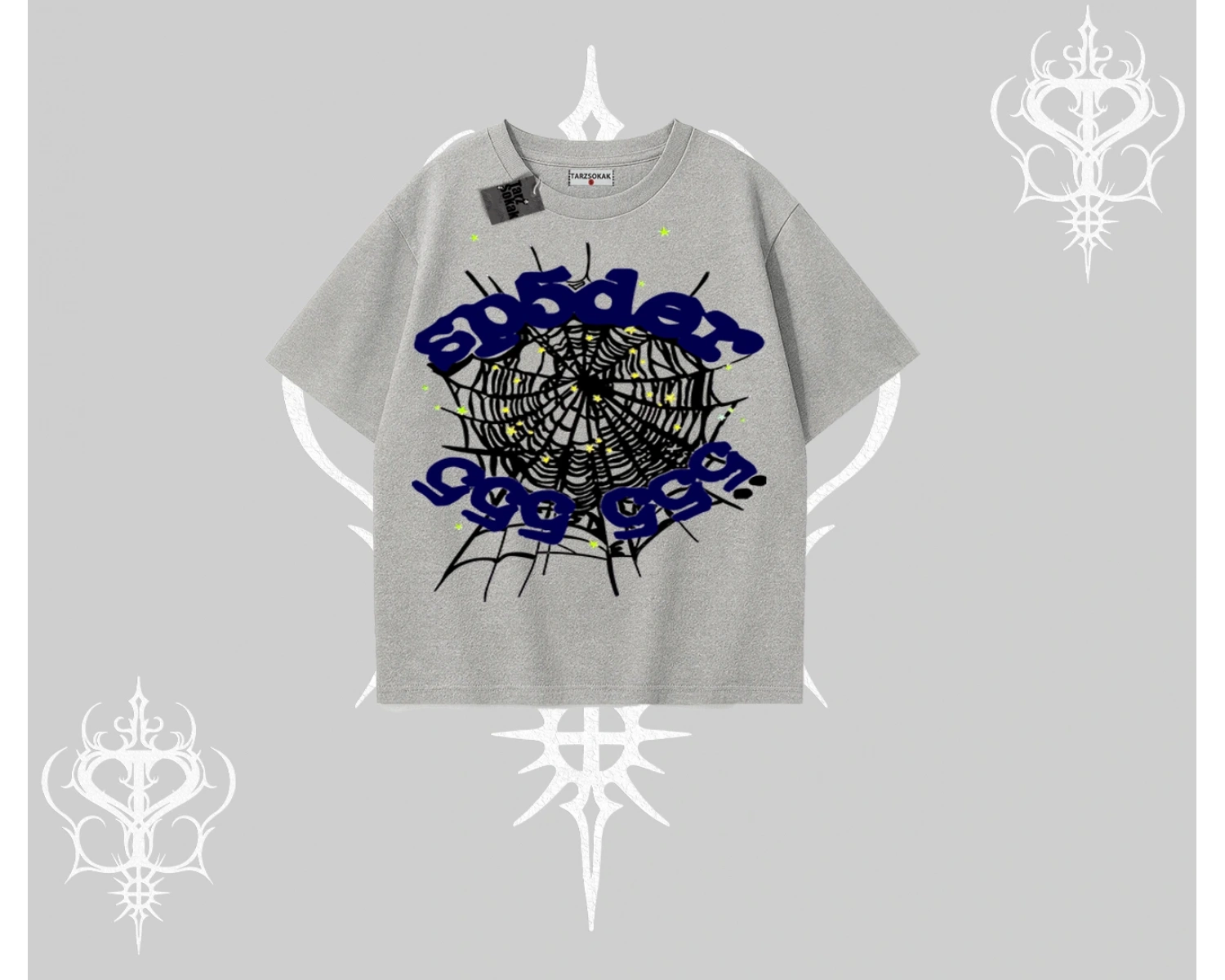 Beyaz Oversize Tişört Sp55der