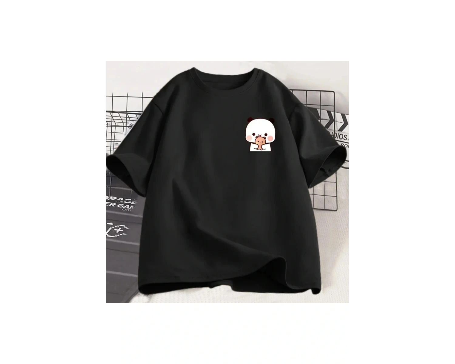 Beyaz Panda Ayı Bubu Dudu ve Bebekler Komik Çift T