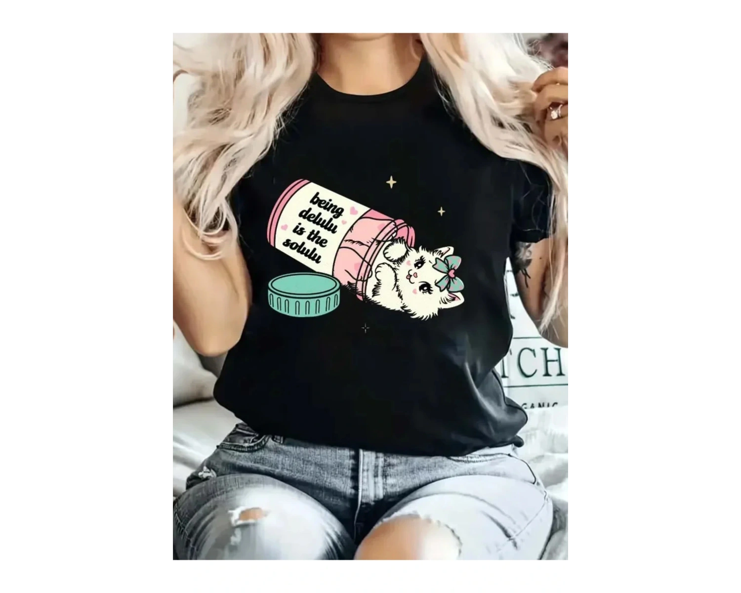 Beyaz Profesyonel Napper Komik Kedi Meme üyük Boy Tshirt Vintage Es
