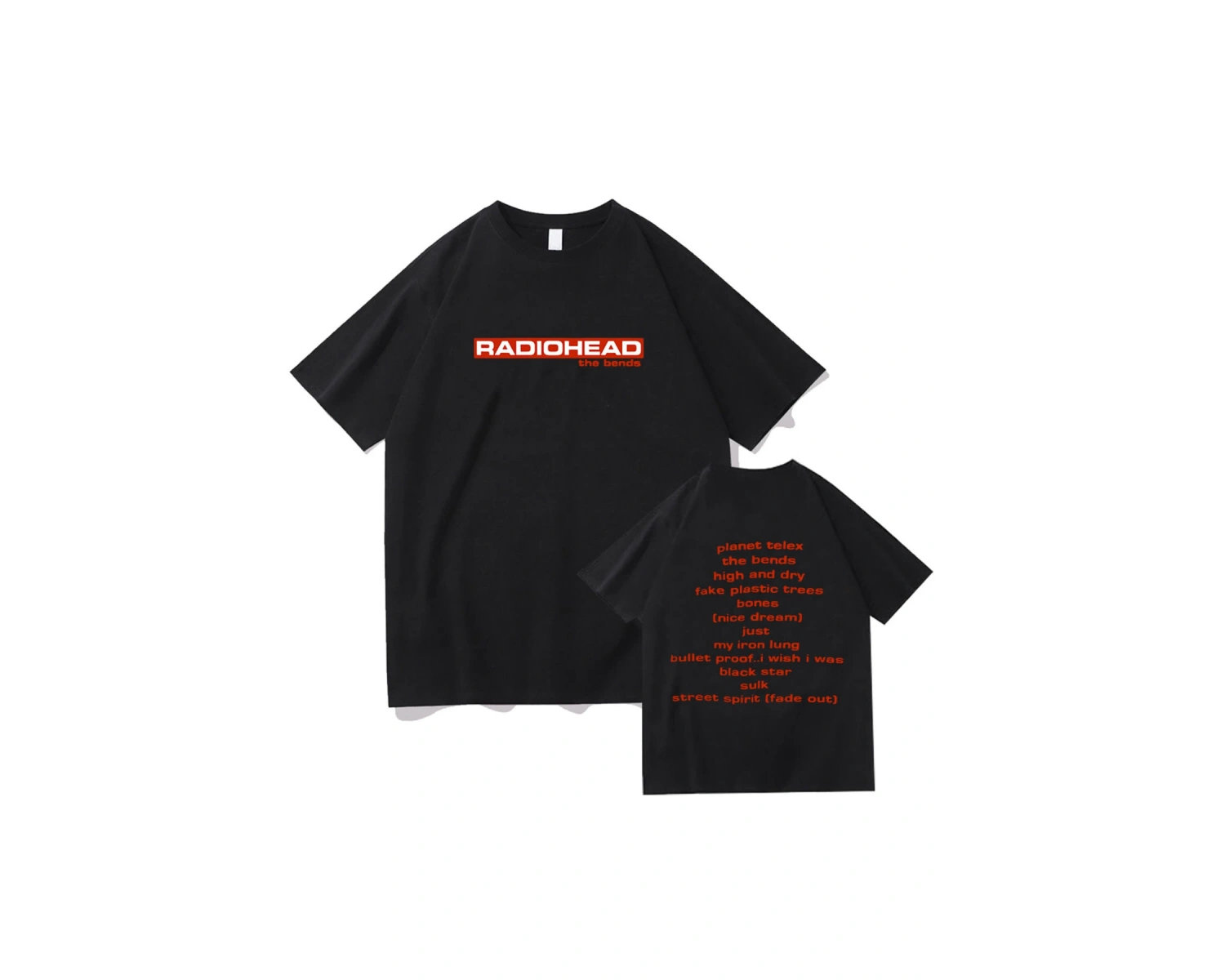 Beyaz Radiohead Müzik Grubu Baskı li Bahar /Er