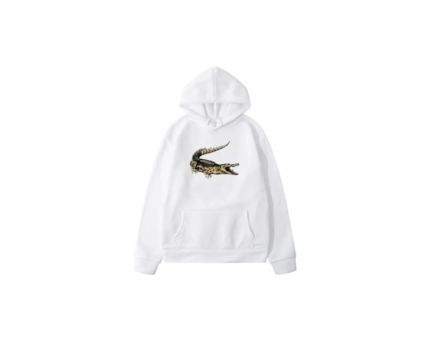 Beyaz Renkli Yeni Timsah Baskılı