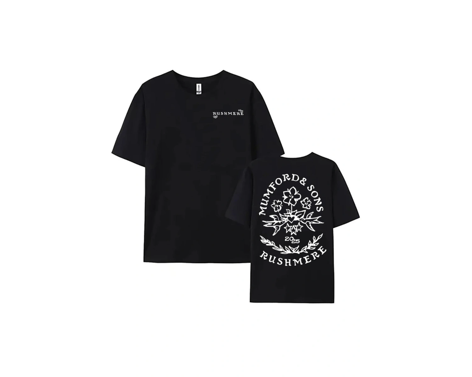 Beyaz RUSHMERE Albümü Grafik Halk Rock Grubu Mumford ve Sons Baskı leri Er