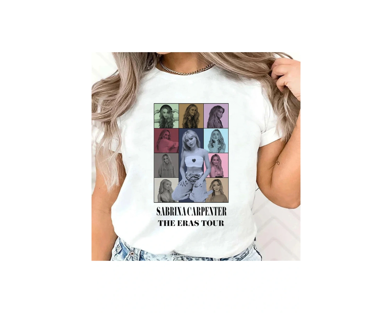 Beyaz Sabrina Marangoz Estetik Streetweed Grunge Kawaii Üniversitesi Hip Hop Tshirt A
