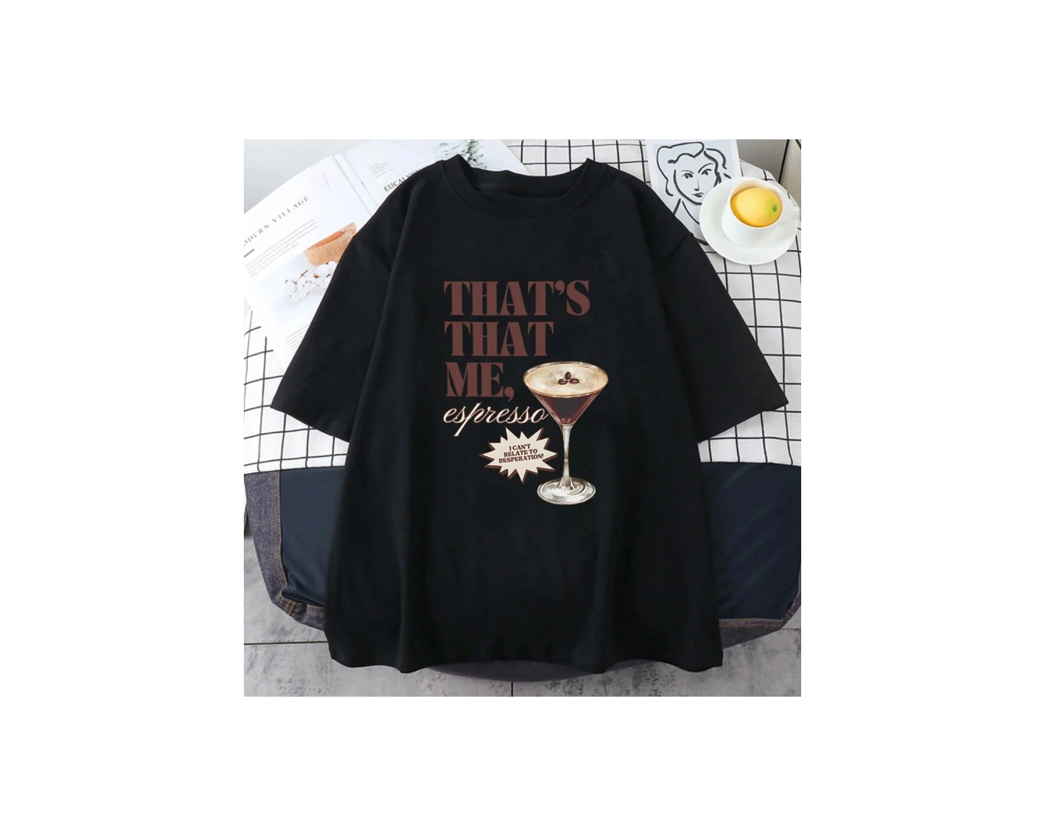 Beyaz Sabrina Marangoz Şarkıcı Grafik Albümü Espresso Bu Benim baskılı E