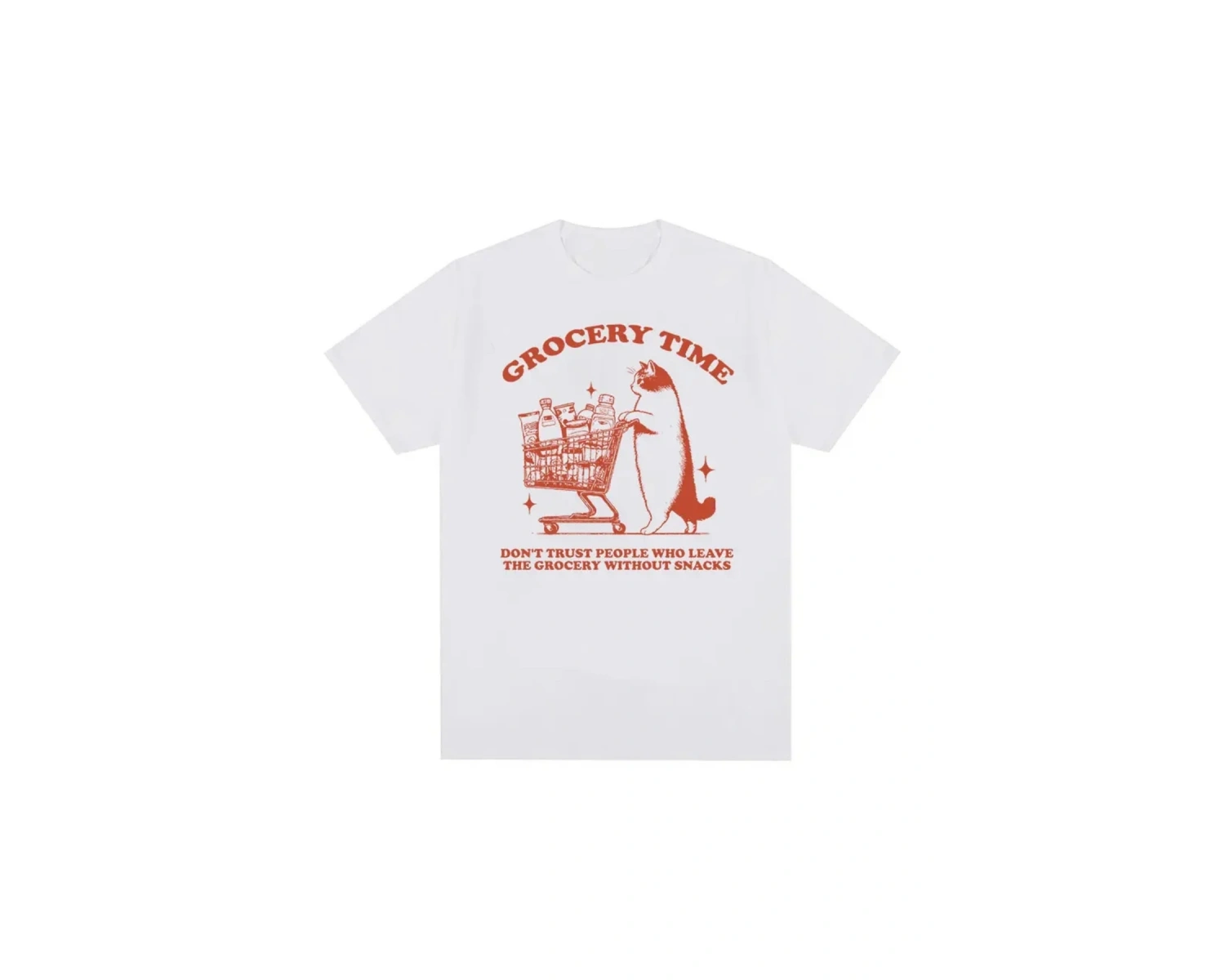 Beyaz Sevimli Kedi Bakkal Zamanı Komik MemeYaz T-s