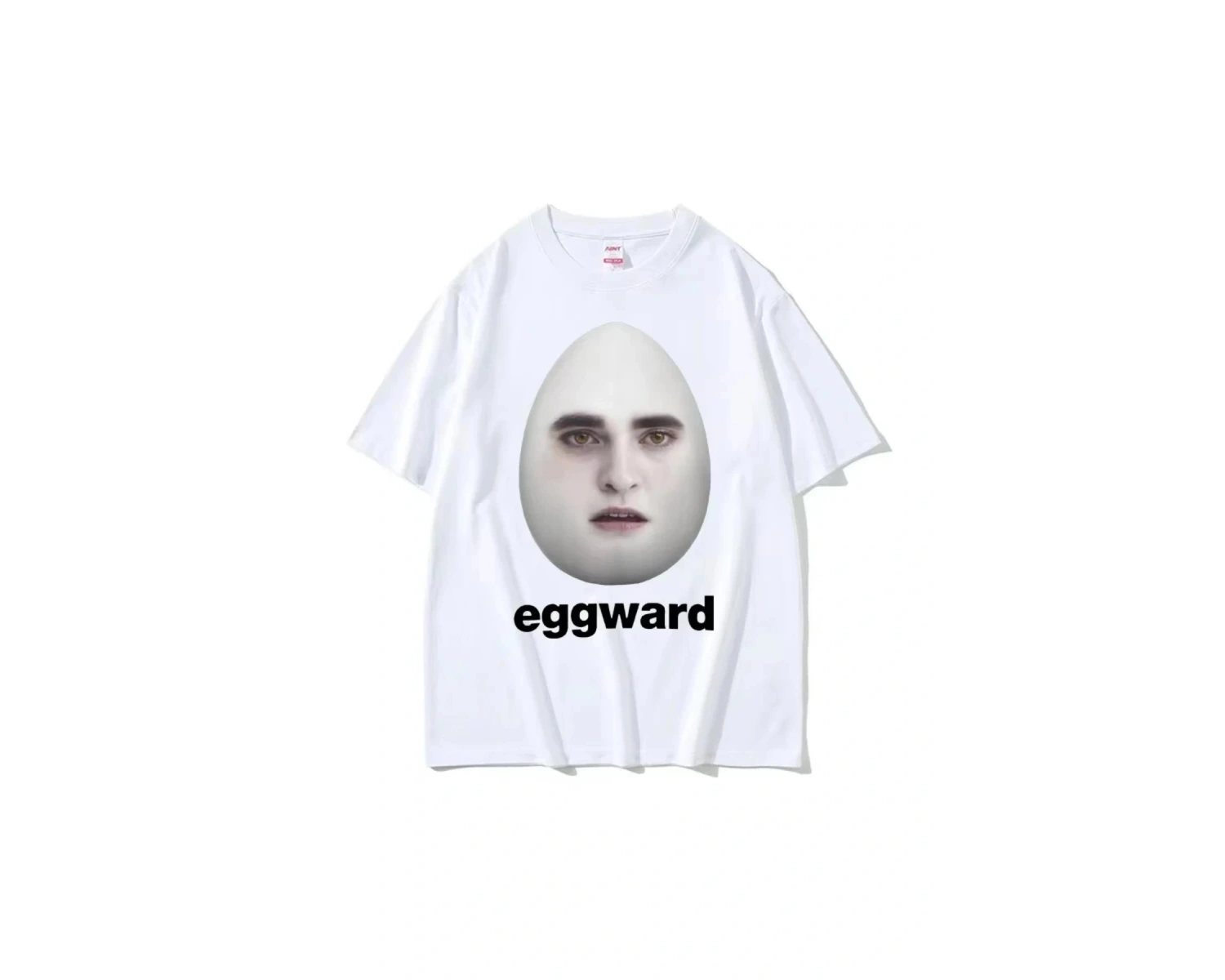 Beyaz Sıcak Alacakaranlık Eggward Komik Meme Edward Cullen Parodi Mizah Tshirt