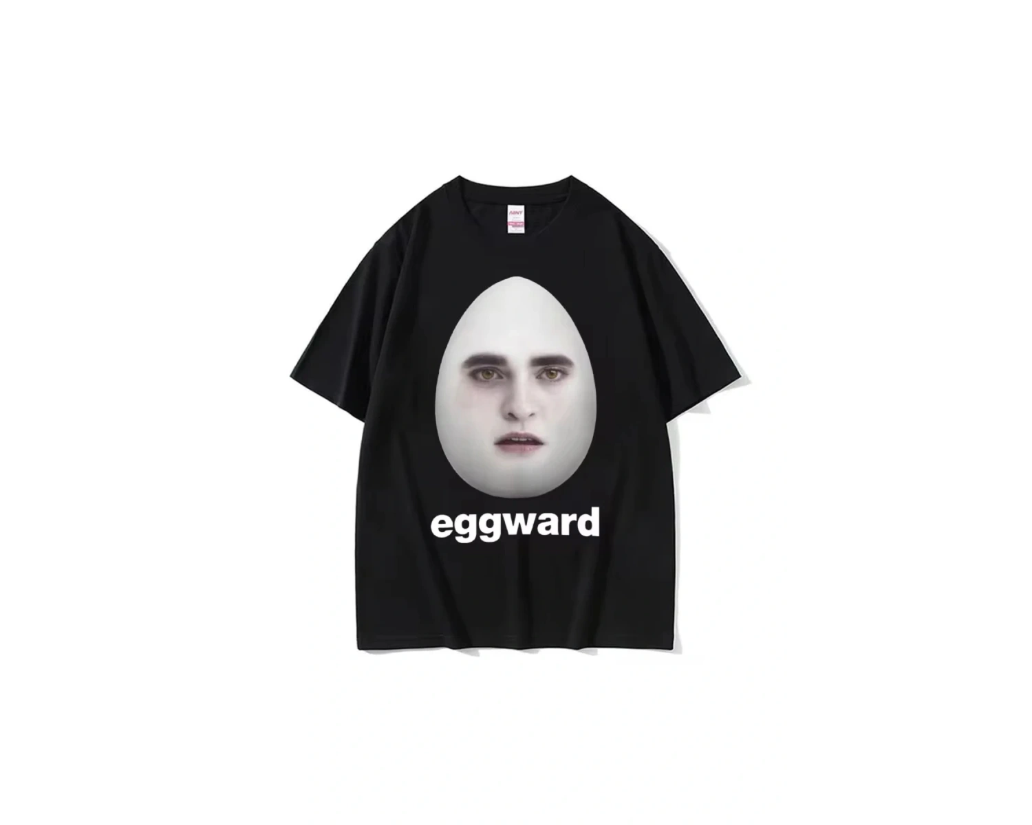Beyaz Sıcak Alacakaranlık Eggward Komik Meme Edward Cullen Parodi Mizah Tshirt