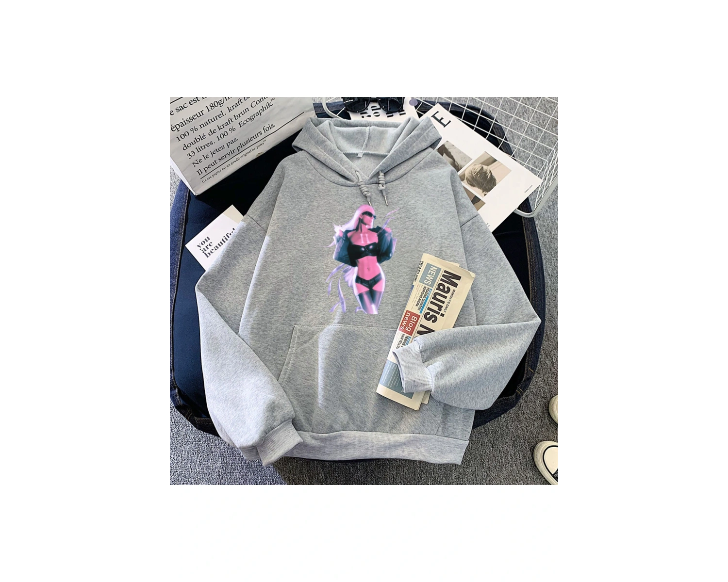 Beyaz Sonsuz simge paris-hilton Hoodies komik grafik Moletom Fe