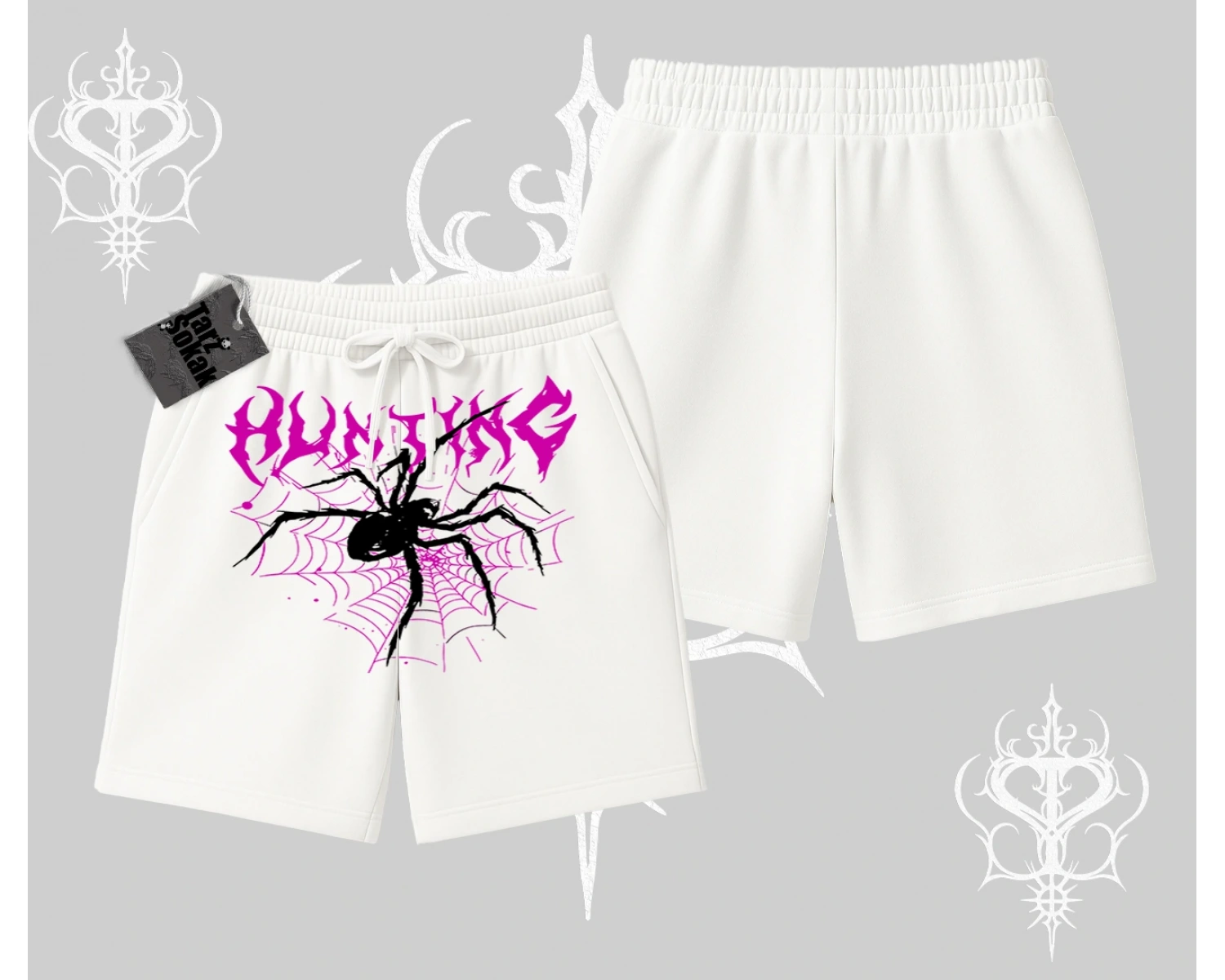 Beyaz Şort Autumn Spider