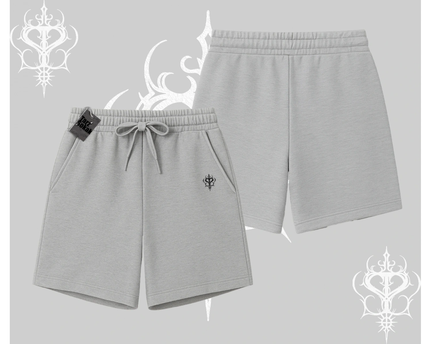 Beyaz Şort Özel logolu