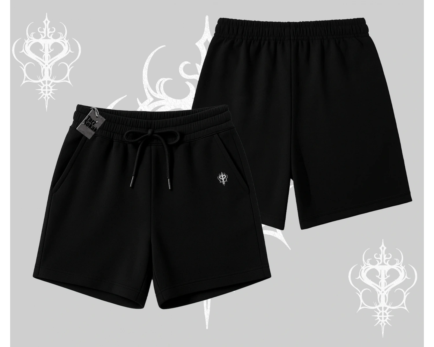 Beyaz Şort Özel logolu