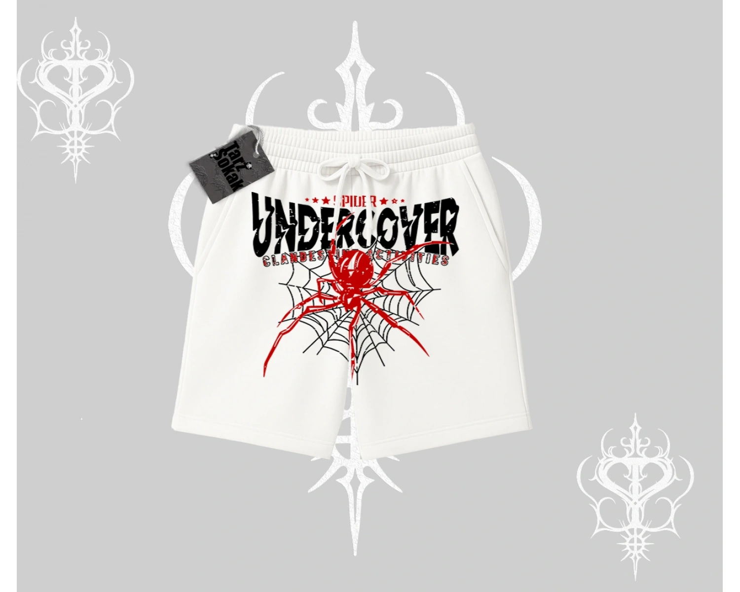 Beyaz Şort Spider Undercover