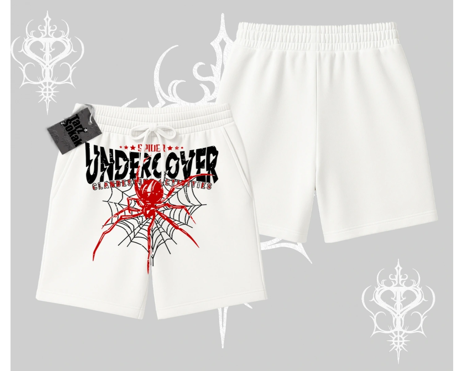 Beyaz Şort Spider Undercover