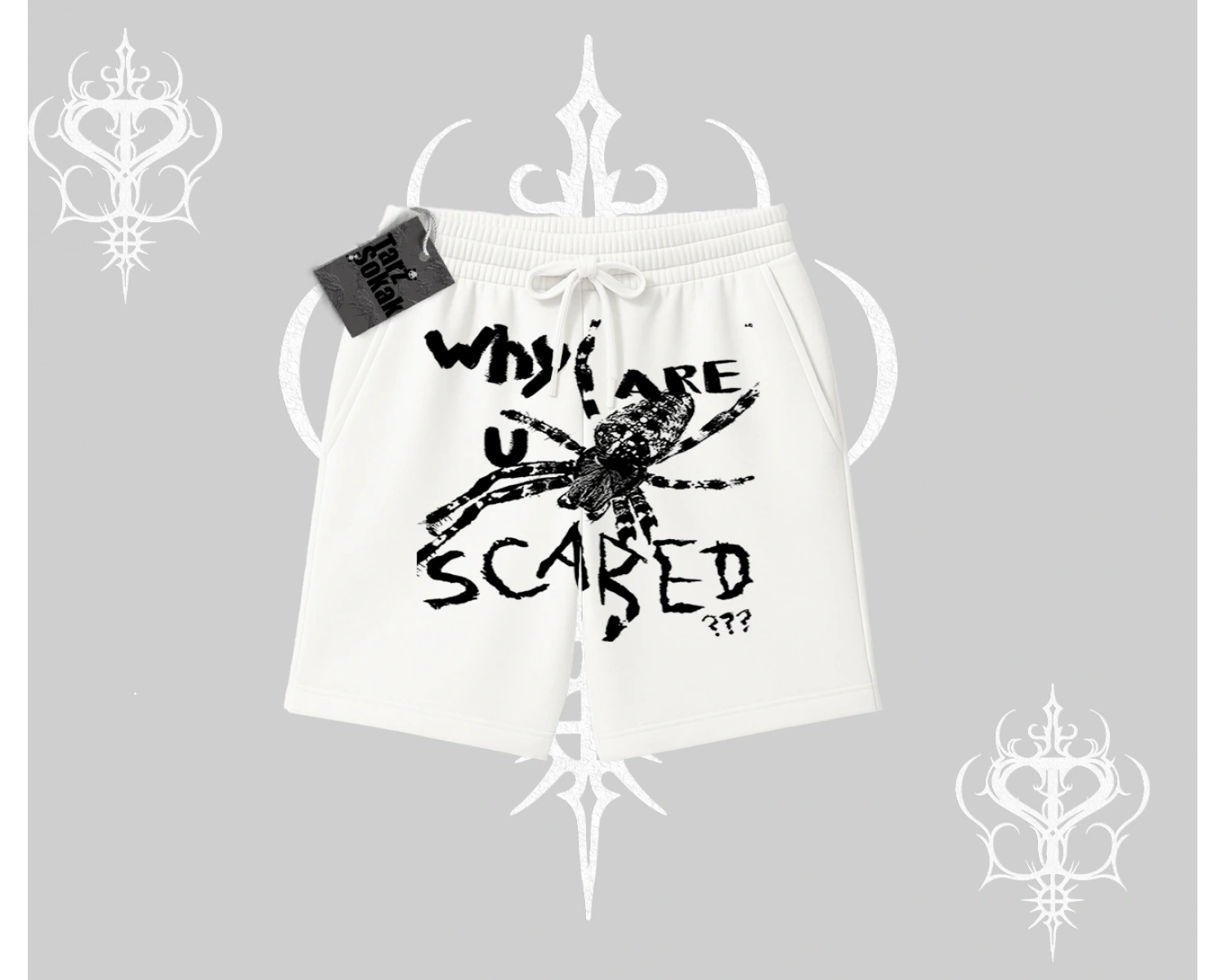 Beyaz Şort Why are u Scared